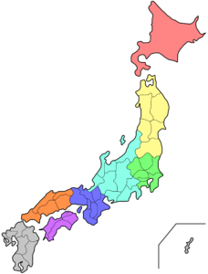 Regionen Japans https://upload.wikimedia.org/wikipedia/commons/thumb/8/85/Regions_and_Prefectures_of_Japan_no_labels.svg/2000px-Regions_and_Prefectures_of_Japan_no_labels.svg.png